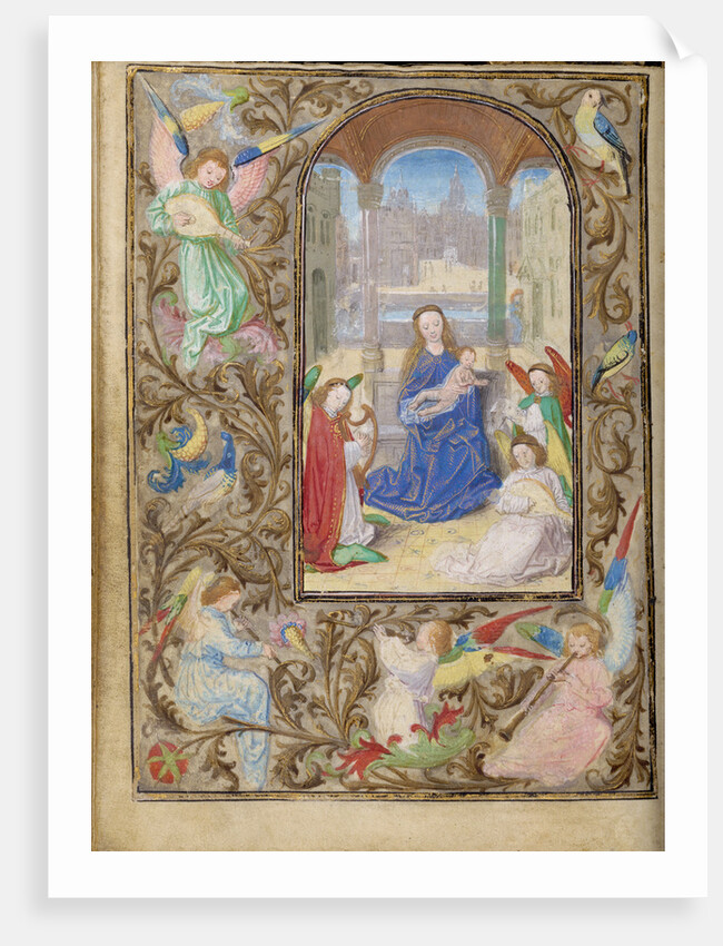 The Virgin and Child with Angels by Lieven van Lathem