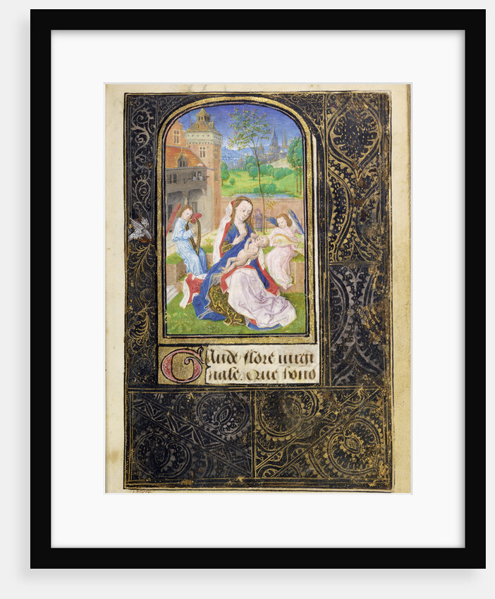 The Virgin and Child with Angels by Lieven van Lathem