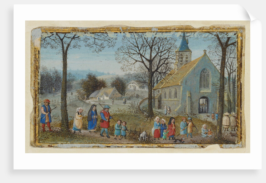 Villagers on Their Way to Church by Simon Bening