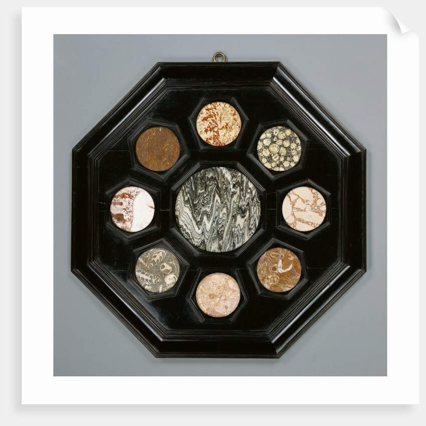 Framed Hardstone Panel by Anonymous