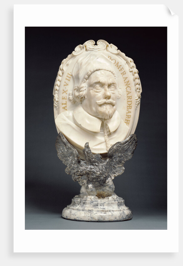 Portrait medallion of Pope Alexander VIII (1610 - 1691, reigned 1689 - 1691) by Lorenzo Ottoni