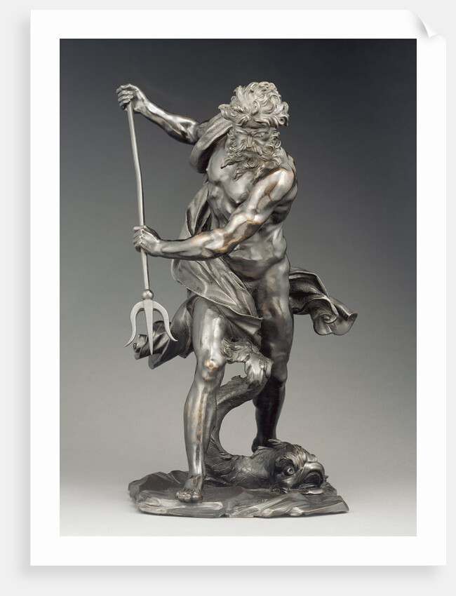 Neptune with Dolphin by Anonymous