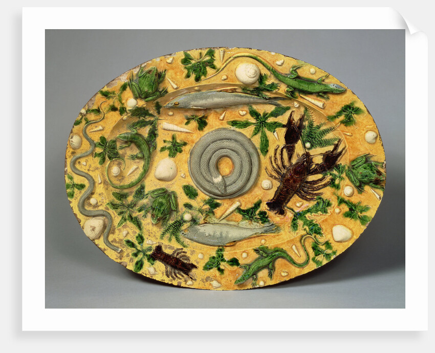 Oval Basin by Bernard Palissy