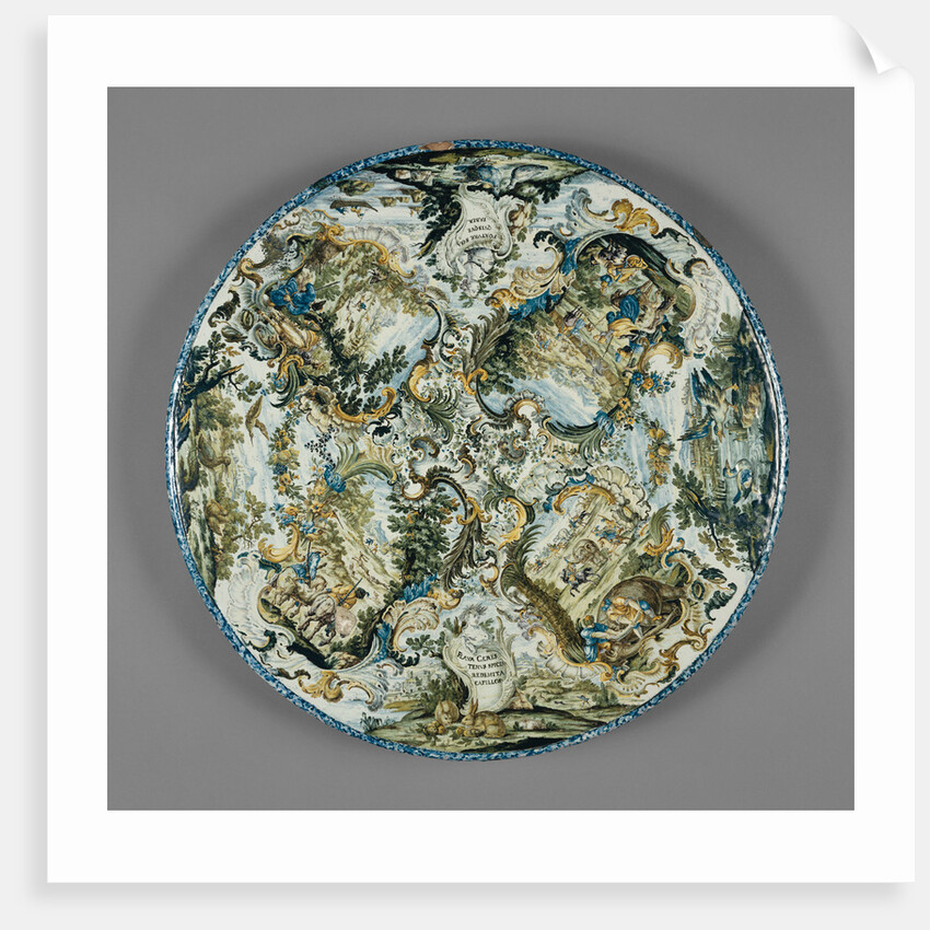 Tabletop with Hunting Scenes by Francesco Saverio Maria Grue