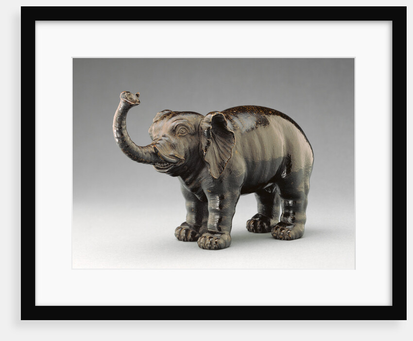 Elephant with Raised Trunk by Anonymous