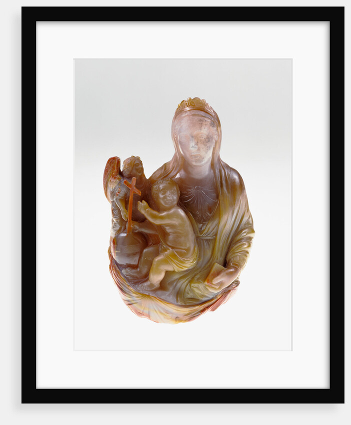 Madonna and Child with an Angel by Anonymous