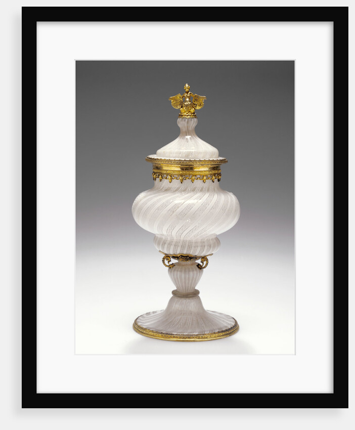 Standing Covered Filigrana Cup by Anonymous