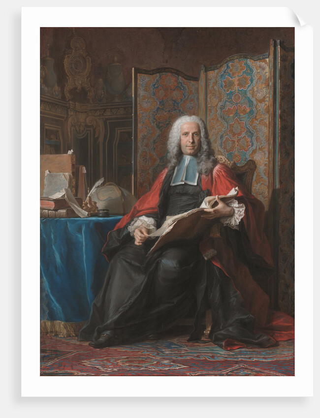 Portrait of Gabriel Bernard de Rieux by Maurice-Quentin de La Tour