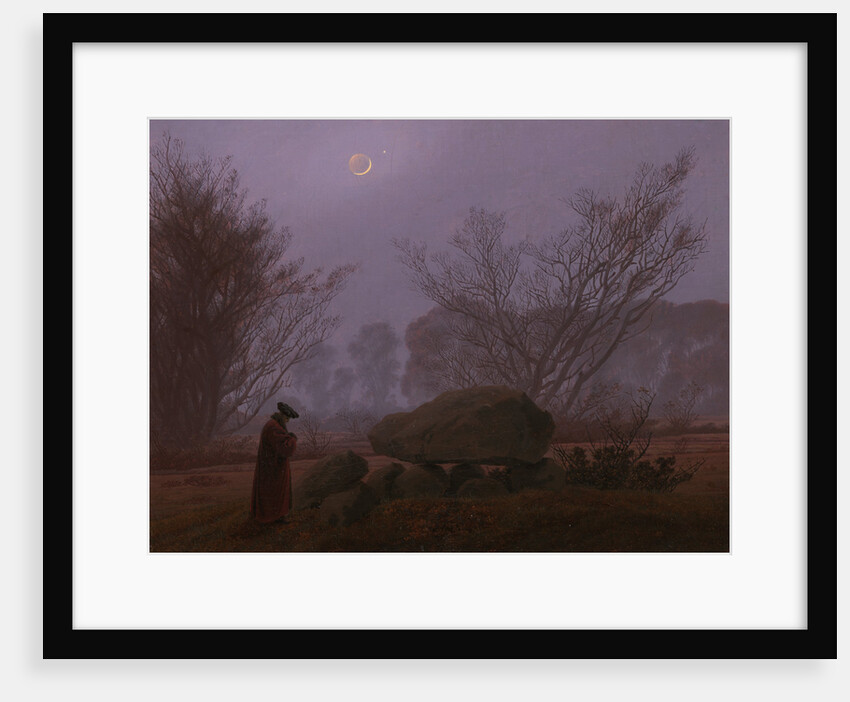 A Walk at Dusk by Caspar David Friedrich