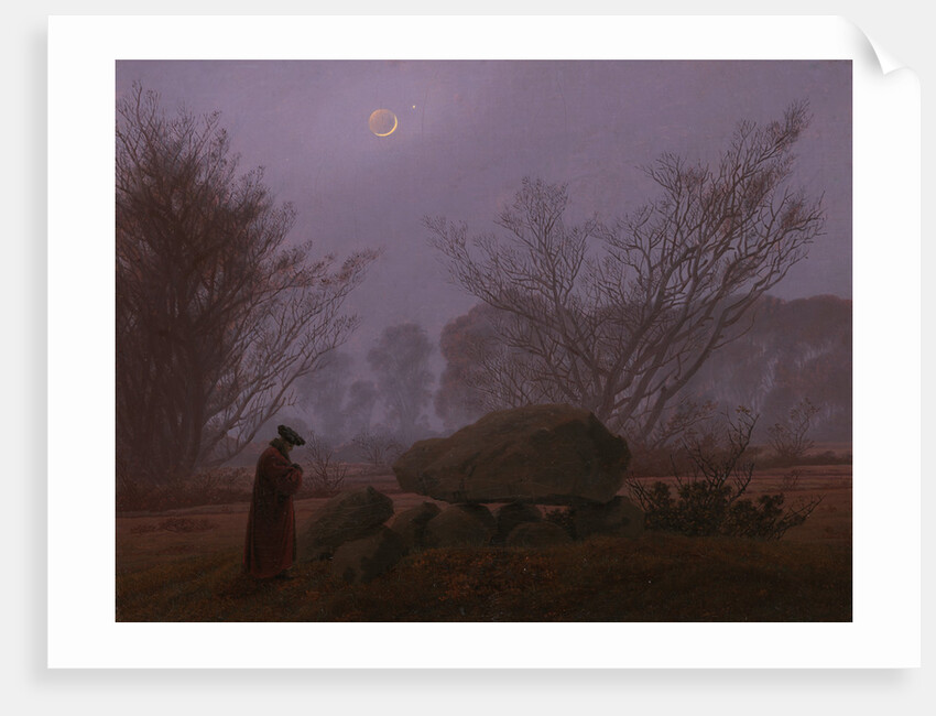A Walk at Dusk by Caspar David Friedrich