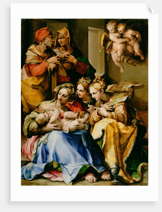 Holy Family with Saints Anne, Catherine of Alexandria, and Mary Magdalene by Nosadella