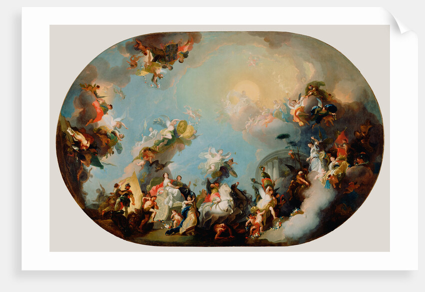 The Glorification of the Union of the Houses of Hapsburg and Lorraine by Franz Anton Maulbertsch
