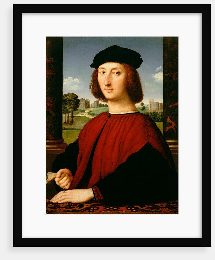 Portrait of a Young Man in Red by Circle of Raphael