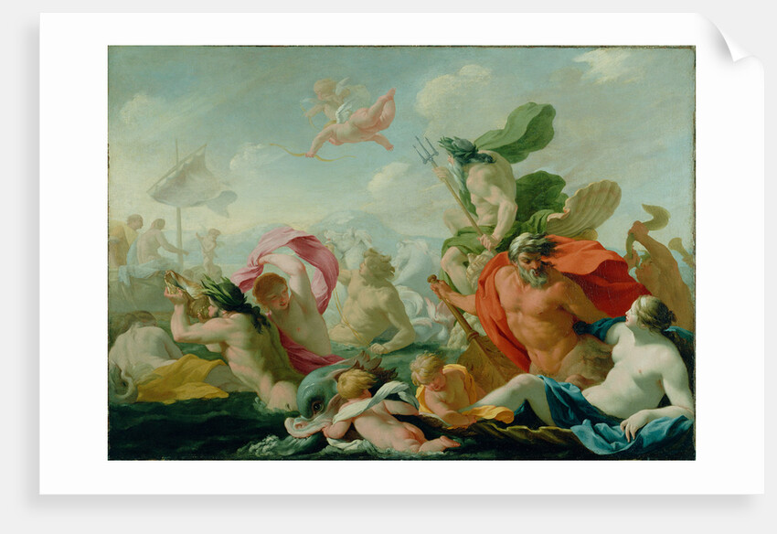 Marine Gods Paying Homage to Love by Eustache Le Sueur