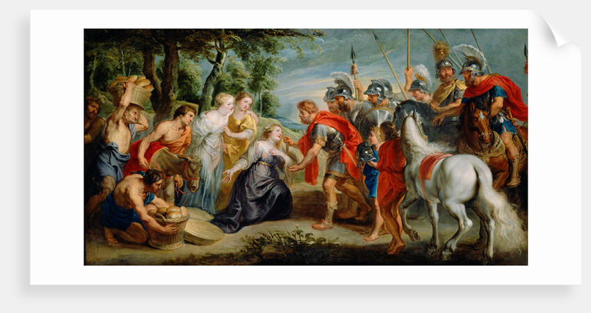 David Meeting Abigail by Workshop of Peter Paul Rubens