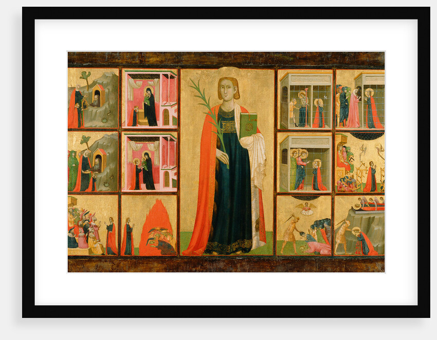 St. Catherine of Alexandria and Twelve Scenes from Her Life by Donato d'Arezzo
