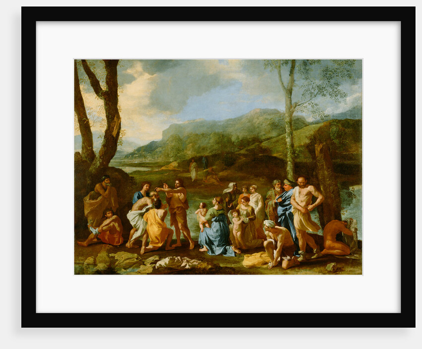 Saint John Baptizing in the River Jordan by Nicolas Poussin