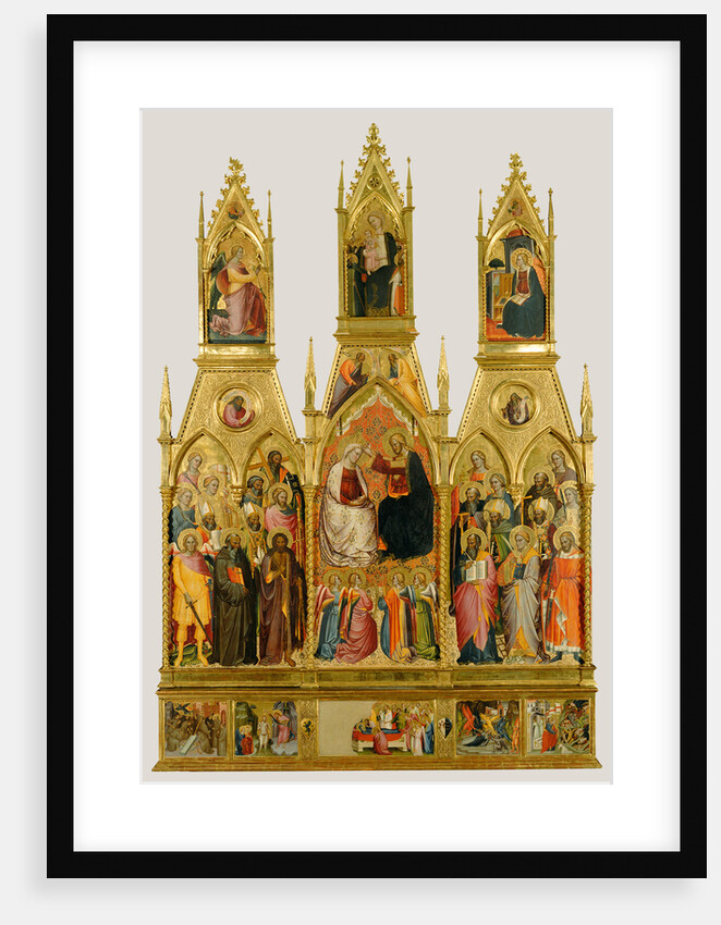 Polyptych with Coronation of the Virgin and Saints by Cenni di Francesco di Ser Cenni