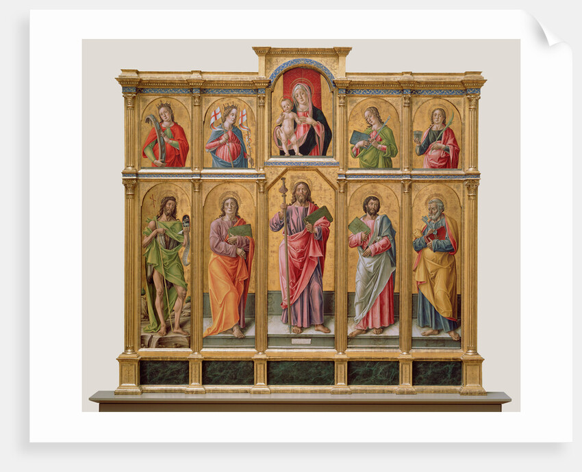 Polyptych with Saint James Major, Madonna and Child, and Saints by Bartolomeo Vivarini