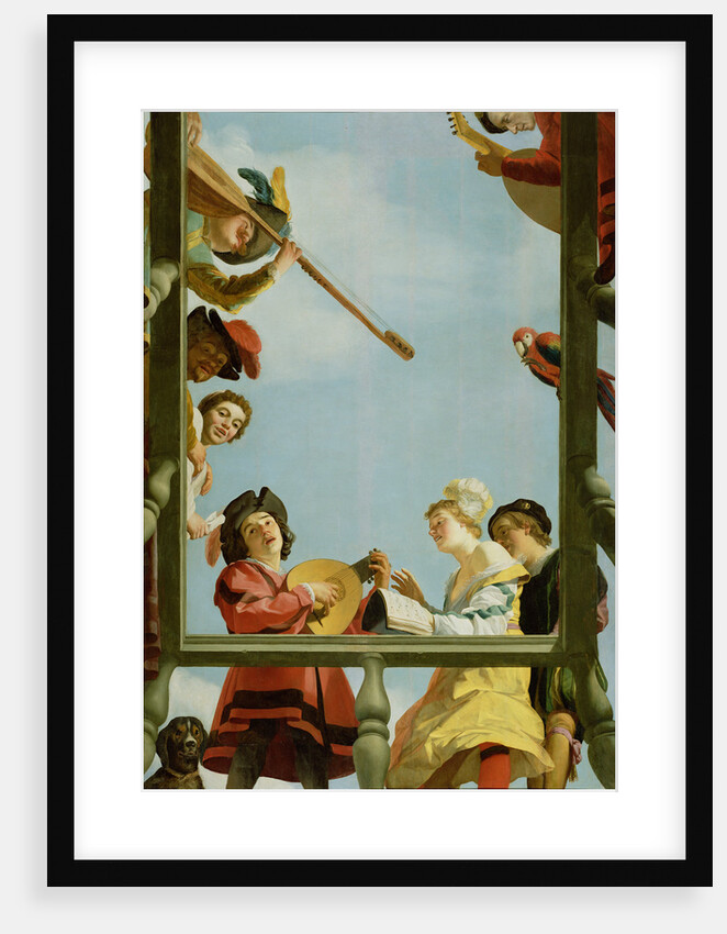 Musical Group on a Balcony by Gerrit van Honthorst