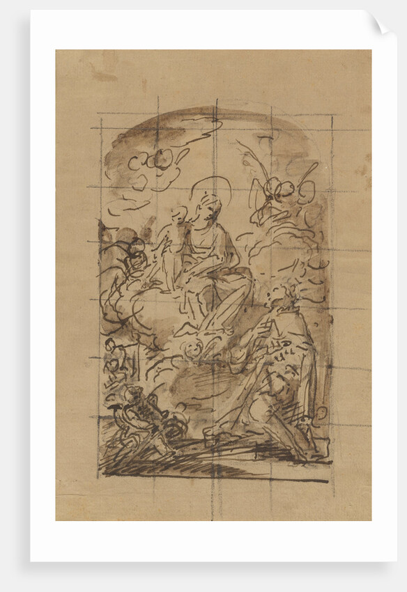 The Apparition of the Virgin and Child to Saint Louis of France by Mariano Salvador Maella