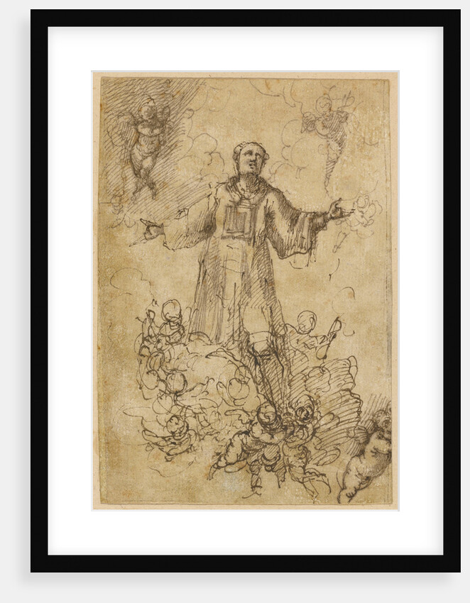 A Male Saint in Glory by Pedro Atanasio Bocanegra