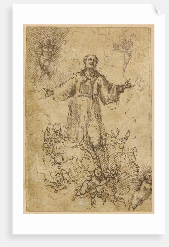 A Male Saint in Glory by Pedro Atanasio Bocanegra