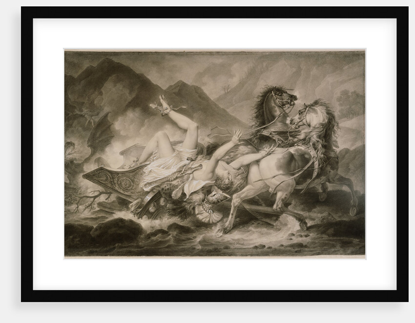 Death of Hippolytos by Carle Vernet