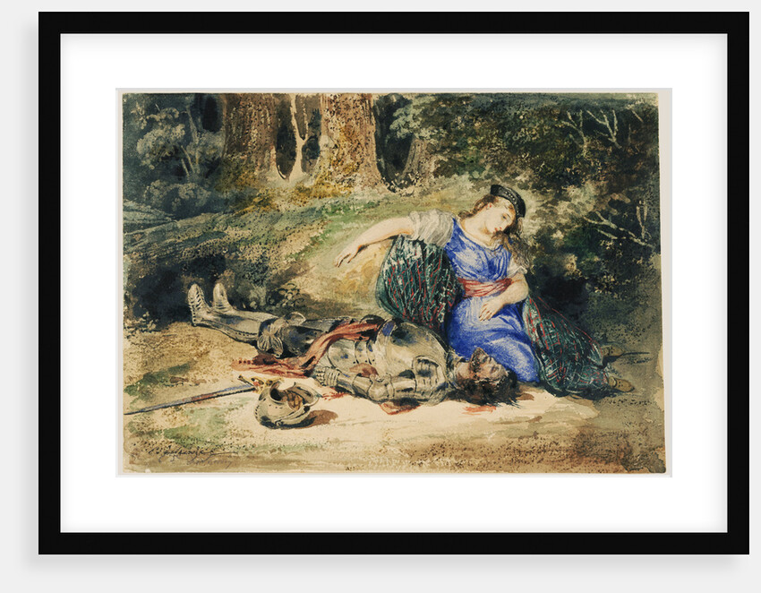 The Death of Lara by Eugène Delacroix