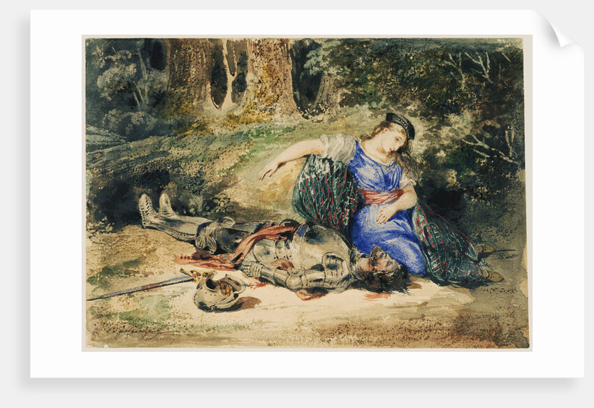 The Death of Lara by Eugène Delacroix