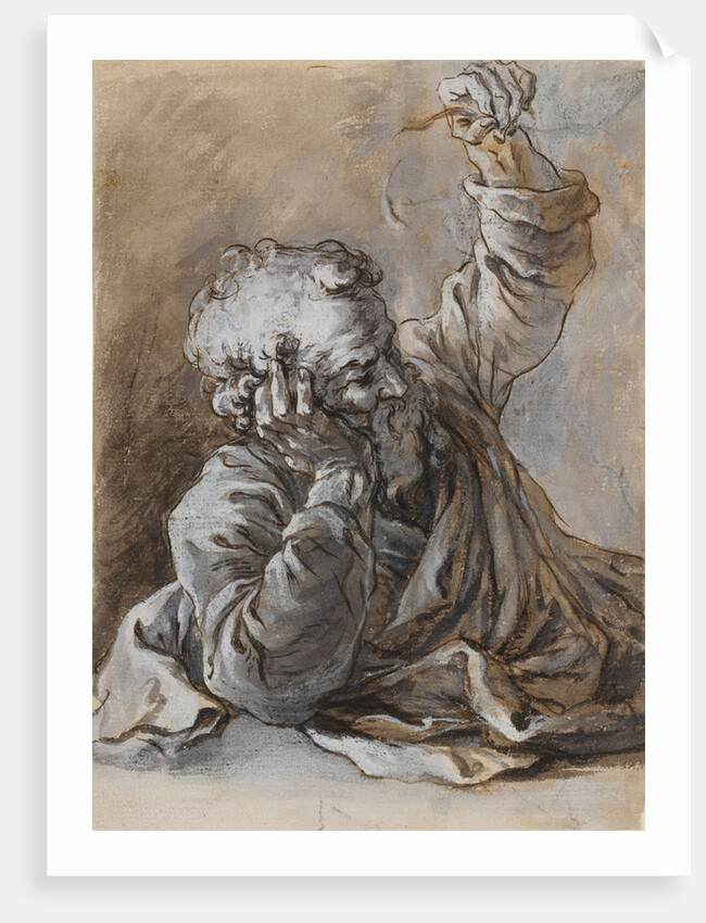 Reclining Old Man by Georges Lallemant