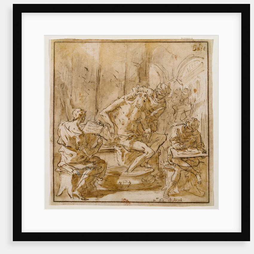 The Death of Seneca (recto), Study of a Man (verso) by Sebastiano Ricci