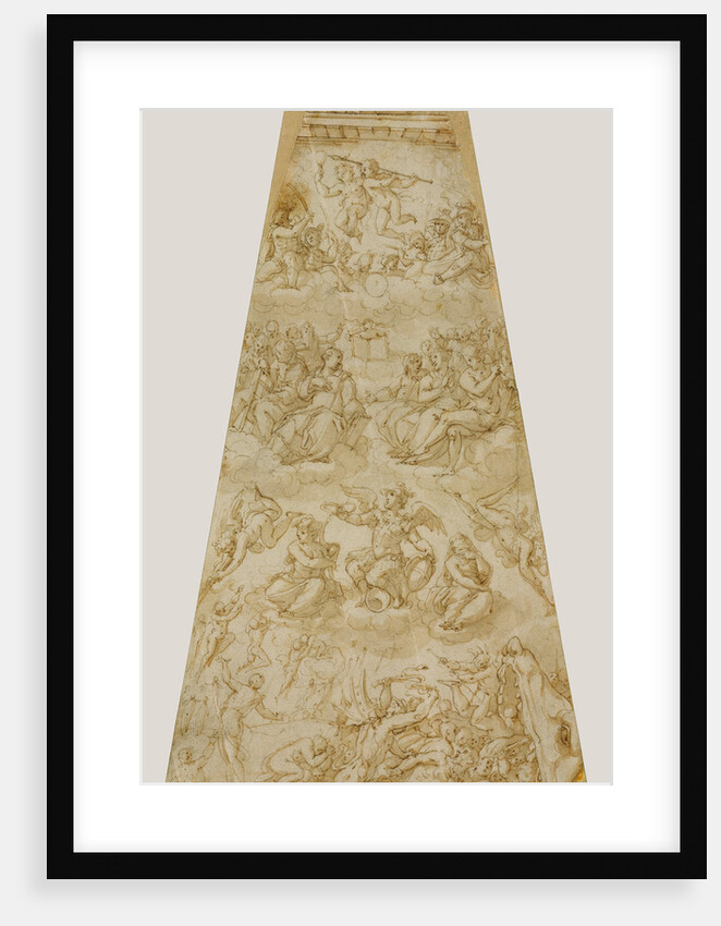 Compositional Study for the Southeast Section of the Cupola of Florence Cathedral by Giorgio Vasari