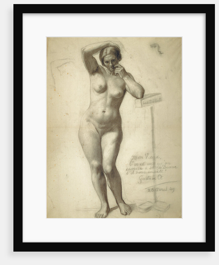 Standing Female Nude by Gustave Courbet