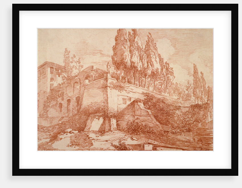 Ruins of an Imperial Palace, Rome by Jean-Honoré Fragonard