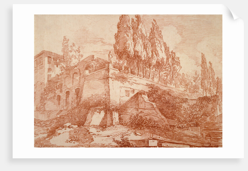 Ruins of an Imperial Palace, Rome by Jean-Honoré Fragonard