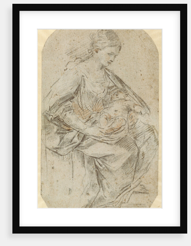 Nativity (recto), Turbaned Woman (verso) by Guido Reni