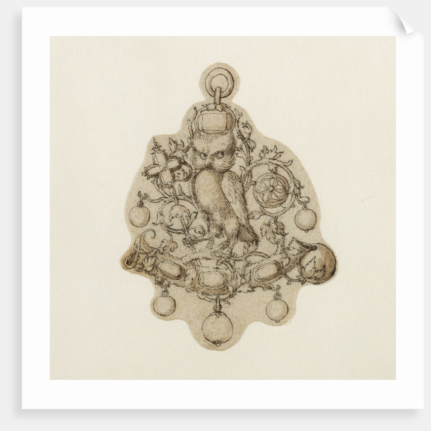 Design for a Pendant Jewel by Theodor de Bry