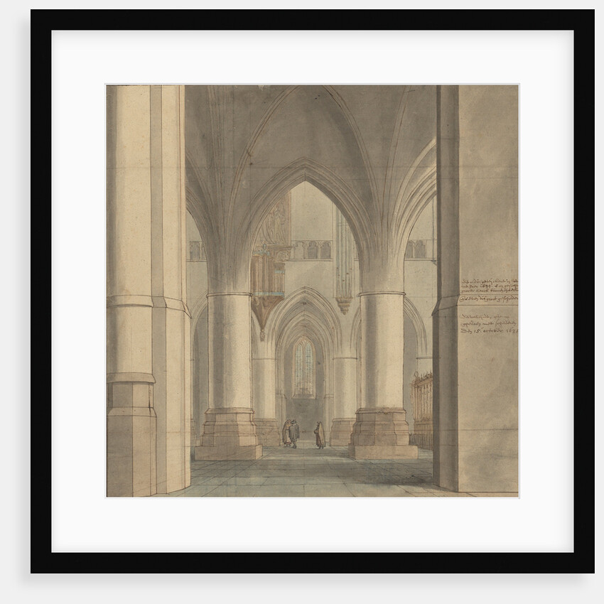The Choir and North Ambulatory of the Church of Saint Bavo, Haarlem by Pieter Jansz. Saenredam