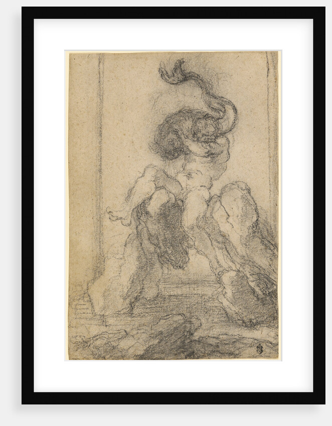 A Marine God with a Dolphin by Gian Lorenzo Bernini