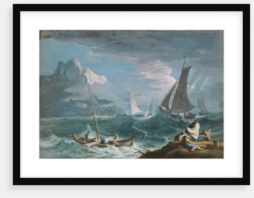 Fishing Boats in a Storm by Marco Ricci