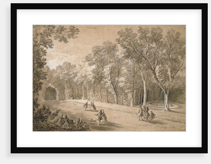 Park Scene by Jean-Baptiste Oudry