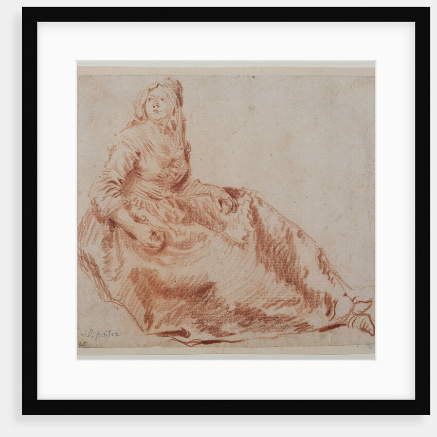 Study of a Seated Woman by Jean-Baptiste Pater