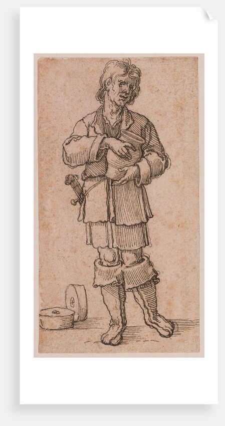 A Young Peasant Holding a Jar by Sebald Beham
