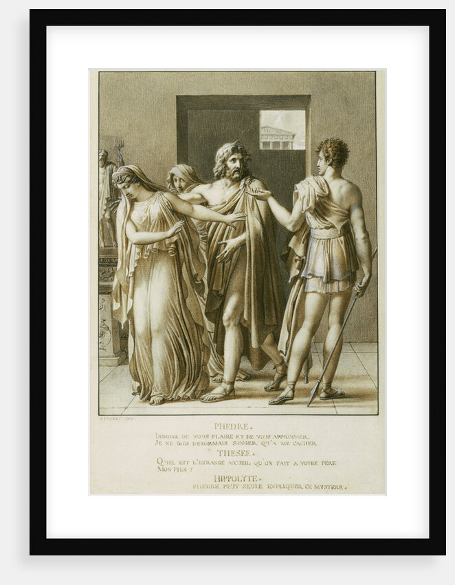 Phaedra Rejecting the Embraces of Theseus by Anne-Louis Girodet de Roucy-Trioson