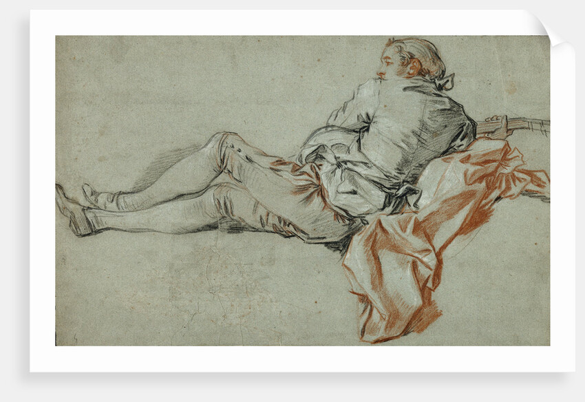 Reclining Male Figure by François Boucher