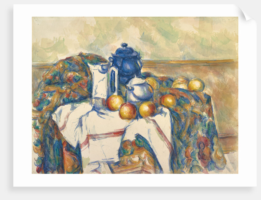 Still Life with Blue Pot by Paul Cézanne