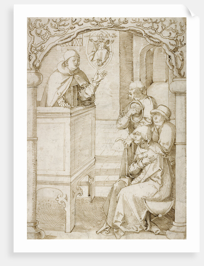 A Monk Preaching by Hans Baldung Grien