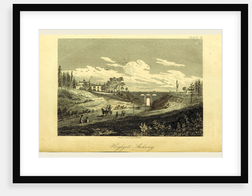 Highgate Archway, The history and antiquities of the parish of Islington, in the county of Middlesex, UK, London by Anonymous