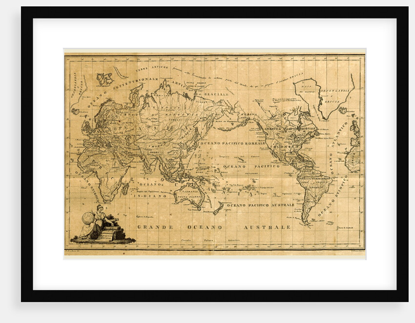 World map by Anonymous